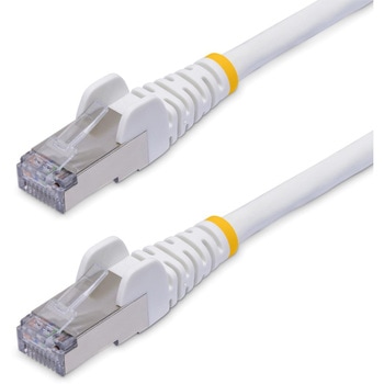 CAT8 LANケーブル/1m/ホワイト/25G/40G 2000MHz/100W PoE++/S/FTP/スナッグレス/低煙ゼロハロゲン/フルーク試験済/カテゴリ8 イーサネットケーブル StarTech.com