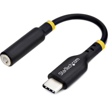 USB-C - 3.5mmオーディオ変換アダプター/12.7cmケーブル/32bit DAC Hi-Fi音質/USB Type-C Thunderbolt互換/ヘッドフォン ヘッドセット対応/ノートPC タブレット スマートフォン対応 StarTech.com