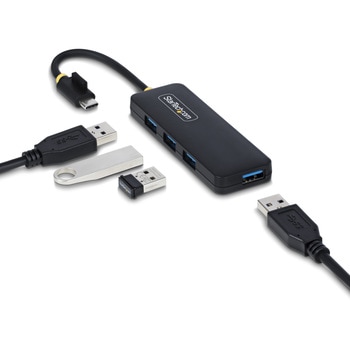 USB-Cハブ/4ポート USB-A/USB 3.0 5Gbps/過電流保護機能/バスパワー/ポータブル 小型 マルチポート USBスプリッター - StarTech.com