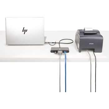 USB-Cハブ/2ポート/2x USB-A/USB 3.2 Gen 1 5Gbps/1x シリアルRS232C/100W Power Deliveryパススルー/有線LAN/Type-A/Cアダプター付属/PD対応 高速転送 充電 StarTech.com