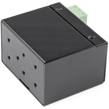 光メディアコンバータ/産業用/100Mbps/シングルモード・マルチモード光ファイバー/SFP to RJ45/12-56V DC/IP30準拠/-40～+75度/最大100m伝送距離 StarTech.com