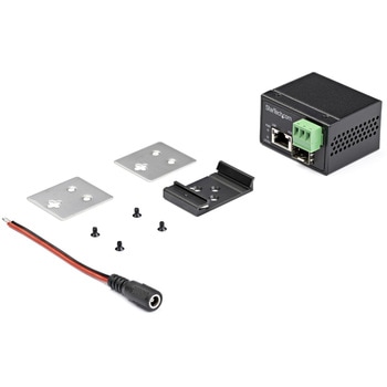 光メディアコンバータ/産業用/30W PoE+給電/ギガビット対応/SFP to RJ45/シングルモード・マルチモード/IP30準拠/-40～+75度/最大100m伝送距離 StarTech.com