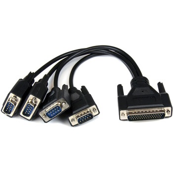 シリアルアダプターカード/PCIe x1/4ポート増設/2x RS232 + 2x RS422/RS485/標準&ロープロファイル/ブレイクアウトケーブル付 StarTech.com