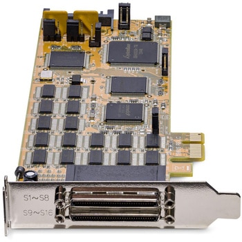 RS232C シリアルインターフェースカード/PCI Express x1/16ポート RS232C/16C1050 UART/標準&ロープロファイル/PCIe DB9 変換アダプター/Windowsのみ StarTech.com
