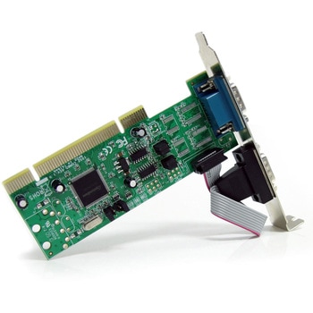 RS232C シリアルインターフェースカード/PCI/2ポート RS232C/16C1050 UART/最大128Kbps/標準&ロープロファイル/Windows Linux/インターフェースアダプター StarTech.com