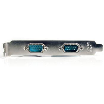 RS232C シリアルインターフェースカード/PCI/2ポート RS232C/16C1050 UART/最大128Kbps/標準&ロープロファイル/Windows Linux/インターフェースアダプター StarTech.com