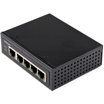 イーサネットスイッチ/産業用/アンマネージド/30W PoE+給電/5ポート RJ45/ギガビット対応/IP30準拠/DINレール・壁面取付け可能/-40～+75度/ネットワークスイッチ StarTech.com