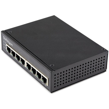 イーサネットスイッチ/産業用/アンマネージド/30W PoE+給電/8ポート RJ45/ギガビット対応/IP30準拠/DINレール・壁面取付け可能/-40～+75度/ネットワークスイッチ StarTech.com