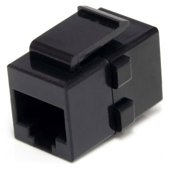 LANケーブル延長コネクター/CAT6A対応/RJ45 中継用カプラー/メス-メス/ブラック/ギガビット対応/耐久&難燃素材 StarTech.com