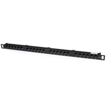 パッチパネル/24ポート/CAT5e対応/0.5Uラックマウント/RJ45イーサネット/110型パンチダウン工具対応/ANSI/TIA-568-C.2準拠 StarTech.com