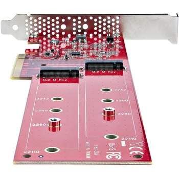PCI Express拡張カード/PCIe x8/2x M.2 PCIe SSD/NVMe AHCI/7.8GBps/PCIeスロットの分割設定が必要/Windows Linux/高速データ転送 StarTech.com
