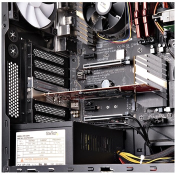 PCI Express拡張カード/PCIe x8/2x M.2 PCIe SSD/NVMe AHCI/7.8GBps/PCIeスロットの分割設定が必要/Windows Linux/高速データ転送 StarTech.com