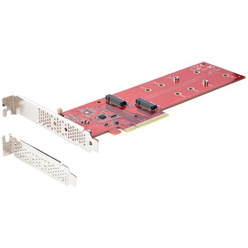 PCI Express拡張カード/PCIe x8/2x M.2 PCIe SSD/NVMe AHCI/7.8GBps/PCIeスロットの分割設定が必要/Windows Linux/高速データ転送 StarTech.com