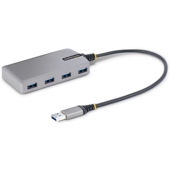 USBハブ/USB Type-A 接続/4ポート/4x USB-A/USB 3.2 Gen 1 5Gbps/バスパワー/1x Micro USB補助電源ポート/30cm長尺ケーブル/高速転送 軽量モデル StarTech.com