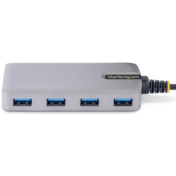 USBハブ/USB Type-A 接続/4ポート/4x USB-A/USB 3.2 Gen 1 5Gbps/バスパワー/1x Micro USB補助電源ポート/30cm長尺ケーブル/高速転送 軽量モデル StarTech.com