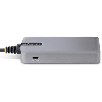 USBハブ/USB Type-A 接続/4ポート/4x USB-A/USB 3.2 Gen 1 5Gbps/バスパワー/1x Micro USB補助電源ポート/30cm長尺ケーブル/高速転送 軽量モデル StarTech.com