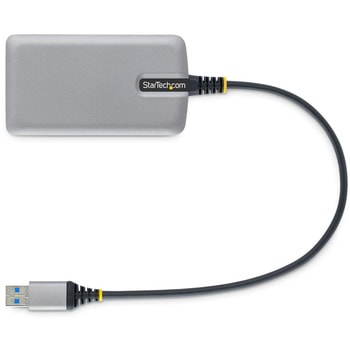USBハブ/USB Type-A 接続/4ポート/4x USB-A/USB 3.2 Gen 1 5Gbps/バスパワー/1x Micro USB補助電源ポート/30cm長尺ケーブル/高速転送 軽量モデル StarTech.com