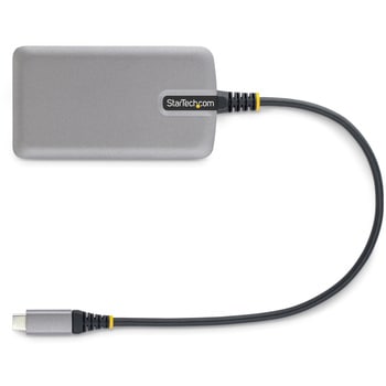 USB-Cハブ/3ポート/3x USB-A/USB 3.2 Gen 1 5Gbps/バスパワー/有線LAN/1x Micro USB補助電源ポート/30cm長尺ケーブル/高速転送 軽量モデル StarTech.com