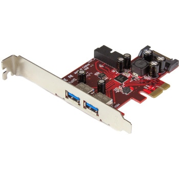 PCI Express拡張カード/PCIe 2.0 x1/4ポート USB-A 3.2 Gen 1 5Gbps/外2口+内2口/Type-A増設 インターフェース アダプター 拡張ボード/Windowsのみ StarTech.com