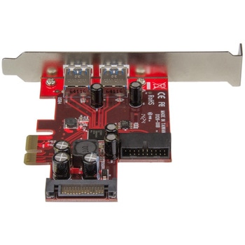 PCI Express拡張カード/PCIe 2.0 x1/4ポート USB-A 3.2 Gen 1 5Gbps/外2口+内2口/Type-A増設 インターフェース アダプター 拡張ボード/Windowsのみ StarTech.com
