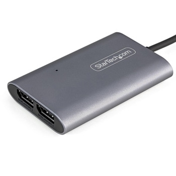 Thunderbolt 3 - DisplayPort 1.4変換アダプター/2ポート/デュアル4K60Hz シングル 8K30Hz/Mac Windows/2画面対応 ビデオコンバーター StarTech.com