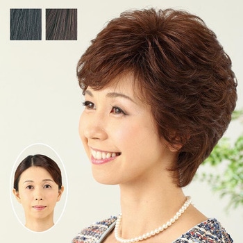 人毛100%大きめヘアピース ファミリー・ライフ