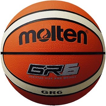 モルテン バスケットボール GR6 6号球 中学生以上 女子 高校 大学 社会人 クラブ 部活 ゴム 屋外 molten molten