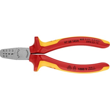 エンドスリーブ用絶縁圧着プライヤー KNIPEX(クニペックス)