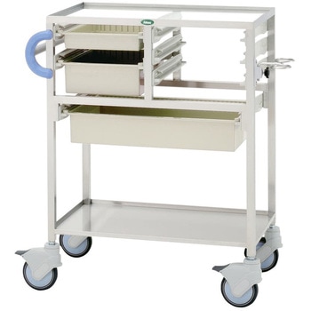 麻酔カート ニュートラル C34-T2010M02B ブルー サカセ化学工業