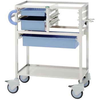 麻酔カート ブルー C34-T2010M02B ブルー サカセ化学工業