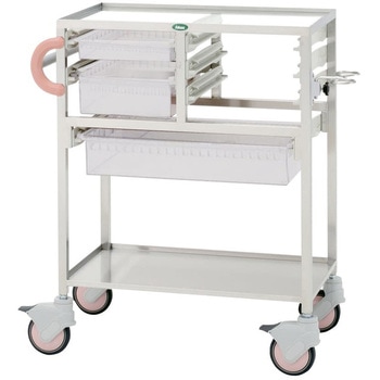 麻酔カート 透明 C34-T2010M02B ピーチ サカセ化学工業