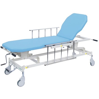手動GSストレッチャー D型 ビニルレザースカイブルー TB-1521 70X48-86CM 高田ベッド製作所