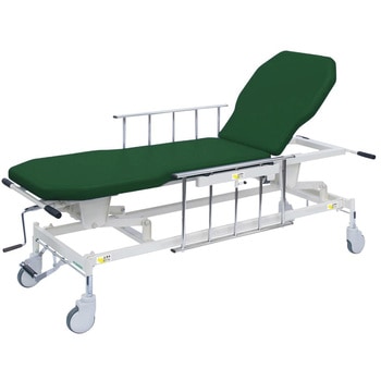 手動GSストレッチャー D型 ビニルレザーメディグリーン TB-1521 65X48-86CM - 高田ベッド製作所