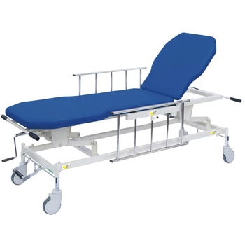 手動GSストレッチャー D型 ビニルレザーメディブルー TB-1521 65X48-86CM 高田ベッド製作所