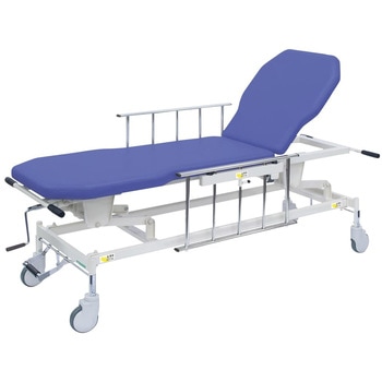手動GSストレッチャー D型 ビニルレザーライトブルー TB-1521 65X48-86CM 高田ベッド製作所