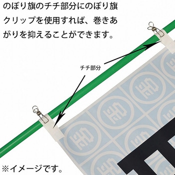 のぼり旗クリップ 直径22ミリ用(10個入) 金井産業