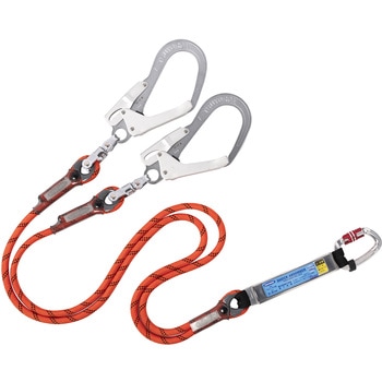 フルハーネス用”Gブレード2本式ランヤード” ツヨロン(藤井電工)