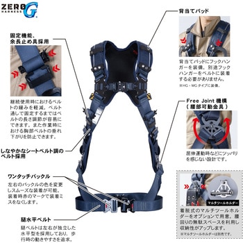 ZERO-Gハーネス MG 腿水平タイプ ツヨロン(藤井電工)