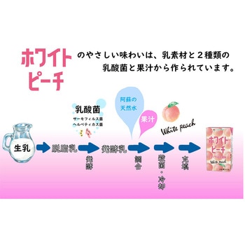 ホワイトピーチヨーグルト風味 らくのうマザーズ