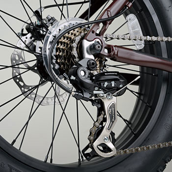 キャプテンスタッグ ファットバイク 207 20インチ 外装 変速7段 ルタートFバイク207（マットグレー） - アウトドア・キャンプ