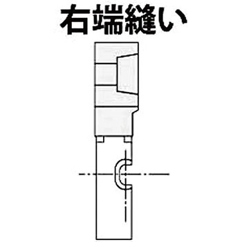 端縫いALP押え金＜右＞ スイセイ