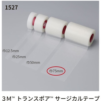 トランスポア 1527-3 75MM 4カン スリーエムジャパンヘルスケアカンパニー