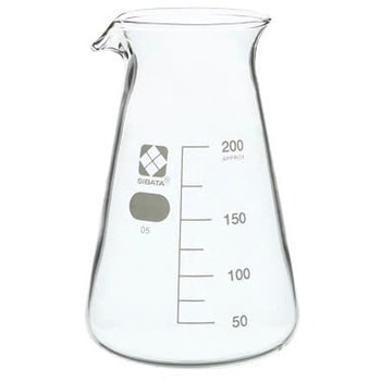 柴田 コニカルビーカー 目安目盛付  200ML 010050-200A SIBATA(柴田科学)