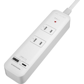 ACタップ&USB-ACポート付 ケーブル長 2.0m 多摩電子