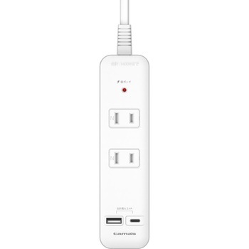 ACタップ&USB-ACポート付 ケーブル長 2.0m 多摩電子