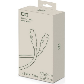 CIO シリコンケーブルN2 CtoC 240W 1m モスグリーン Mate