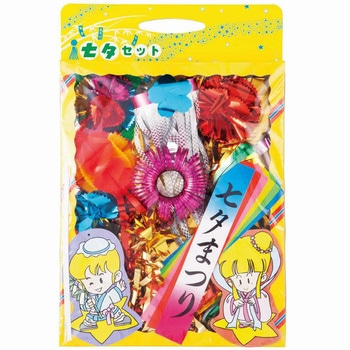 夏の装飾品 七夕飾りセット(こより付き) ストア・エキスプレス