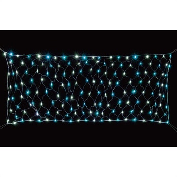 夏の装飾品 七夕飾り LED160球 ロングネットライト アイスブルー2.4m【屋外使用可】 ストア・エキスプレス