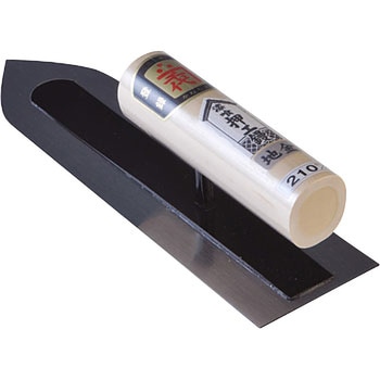 本焼+地金漆喰押え鏝 剣先型 五百蔵製作所