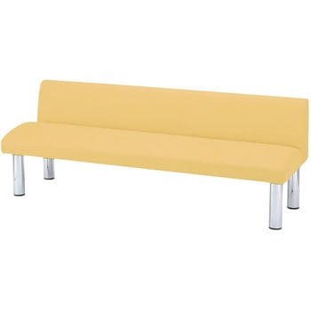ロビーチェア マスタードイエロー HKZ-18A 180X59X65CM ニシキ工業